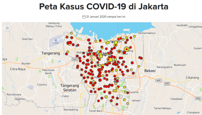NEWS : Peta Sebaran Corona Jakarta: Ini Kelurahan ...
